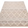 Teppich Outdoor Patio Creme Grau Gitter